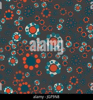 Nahtlose kindisch stilisierte florale Ornament. Dekorative niedlich Hintergrund mit stilisierten Blumen Stock Vektor