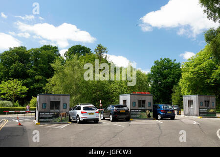 Eingang zum Whipsnade Zoo in Bedfordshire, England, Vereinigtes Königreich Stockfoto