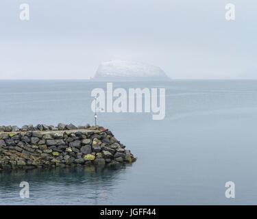 Håja ist eine Insel in der Municpality von Hammerfest, Finnmark County, Norwegen. Stockfoto