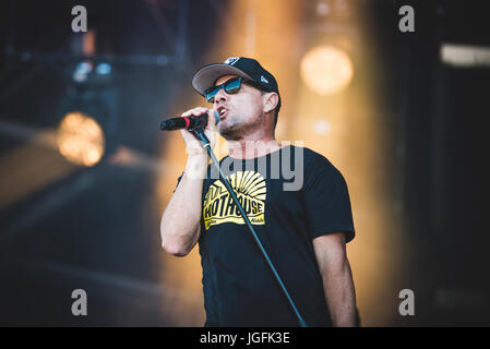 17. Juni 2017: Ugly Kid Joe, die live auf der Bühne die Hellfest-Festival-2017 in Clisson Foto: Alessandro Bosio Stockfoto