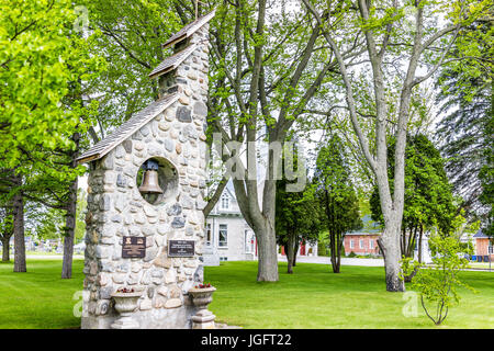 Batiscan, Kanada - 29. Mai 2017: Gemeinde von Saint Francois Xavier de Batiscan in der kleinen Stadt am Chemin du Roy Stockfoto