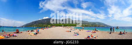 Zlatni Rat, Famus Strand auf der Insel Brac, Kroatien Stockfoto