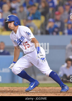 Los Angeles, Kalifornien, USA. 5. Juni 2017. Austin Barnes (Dodgers) MLB: Austin Barnes von den Los Angeles Dodgers während der Major League Baseball Spiel gegen die Washington Nationals im Dodger Stadium in Los Angeles, Kalifornien, USA. Bildnachweis: AFLO/Alamy Live-Nachrichten Stockfoto