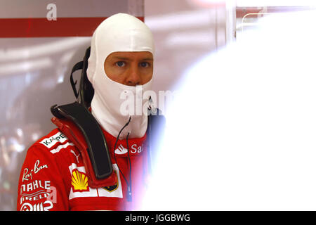 Spielberg, Österreich. 7. Juli 2017. Motorsport: FIA Formel 1 Weltmeisterschaft 2017, Grand Prix von Österreich, #5 Sebastian Vettel (GER, Scuderia Ferrari), Credit: Dpa/Alamy Live-Nachrichten Stockfoto