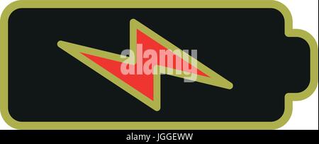 Akkusymbol mit kostenlos-symbol Stock Vektor