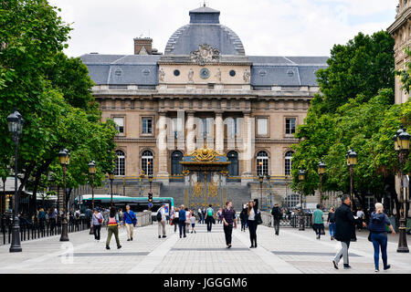 Haupt des Gerichtshofs, Paris, Frankreich Stockfoto