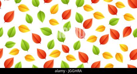 bunte Blätter Herbst Stock Vektor
