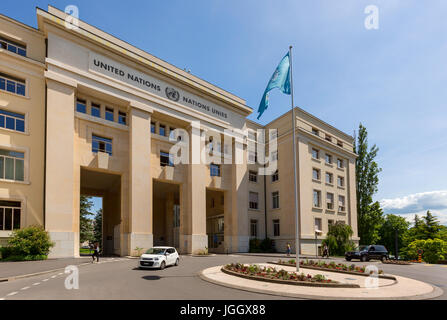 Vereinte Nationen, UN, Palais des Nations, Genf, Schweiz, Europa Stockfoto