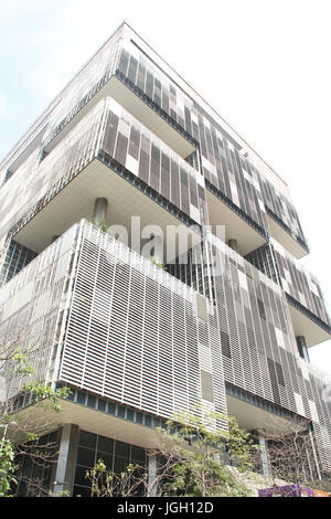 Fassade, Gebäude, Petrobras, 2016, Center, City, Rio De Janeiro, Brasilien. Stockfoto