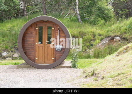 Microlodge bei Glencoe Mountain Resort, Glencoe, Scotland, UK Stockfoto