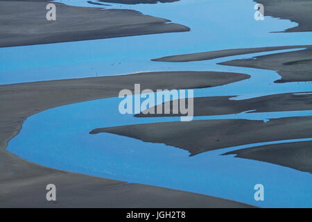 Mündung des Heathcote und Avon Flüsse, Christchurch, Canterbury, Südinsel, Neuseeland Stockfoto