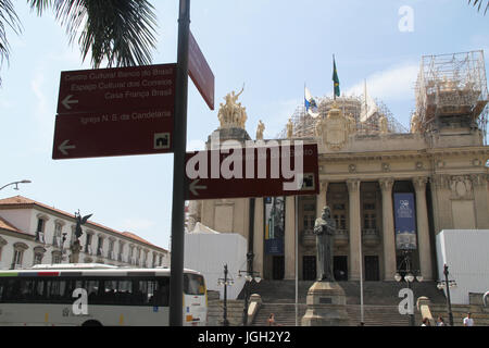 Tiradentes Palace, gesetzgebende Versammlung, 2016, Center; Rio de Janeiro, Brasilien. Stockfoto