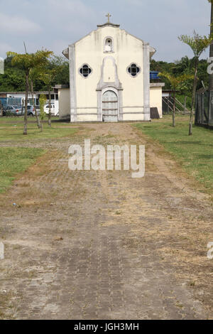 Kirche der Muttergottes von Guia, Portinho; 2014; Praia Grande; Paulista Küste; São Paulo Brasilien. Stockfoto