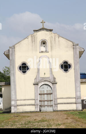 Kirche der Muttergottes von Guia, Portinho; 2014; Praia Grande; Paulista Küste; São Paulo Brasilien. Stockfoto