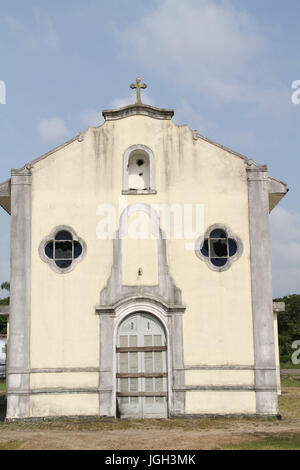 Kirche der Muttergottes von Guia, Portinho; 2014; Praia Grande; Paulista Küste; São Paulo Brasilien. Stockfoto