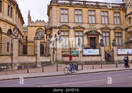 Universitäten von Oxford, Zentrum des Lernens, Bibliotheken, Gärten, Gebäuden, Unterkünfte, comfy, Oxford, Oxfordshire, Vereinigtes Königreich Stockfoto