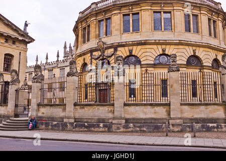 Universitäten von Oxford, Zentrum des Lernens, Bibliotheken, Gärten, Gebäuden, Unterkünfte, comfy, Oxford, Oxfordshire, Vereinigtes Königreich Stockfoto