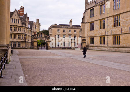 Universitäten von Oxford, Zentrum des Lernens, Bibliotheken, Gärten, Gebäuden, Unterkünfte, comfy, Oxford, Oxfordshire, Vereinigtes Königreich Stockfoto