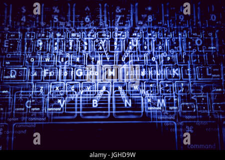 Tastatur-Zoom-Effekt Stockfoto