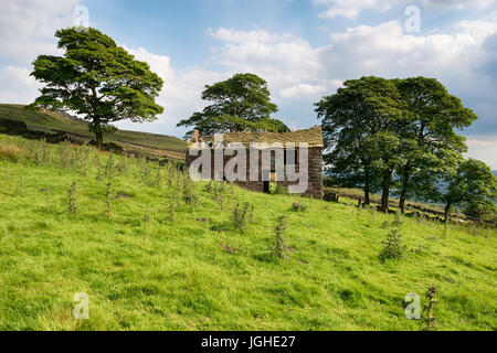 Einer alten verfallenen Scheune am Roach Ende an die Kakerlaken in der Peak District National Park in Staffordshire Stockfoto