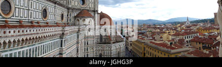 Verzerrtes Bild vom Dom, Florenz, Italien Stockfoto