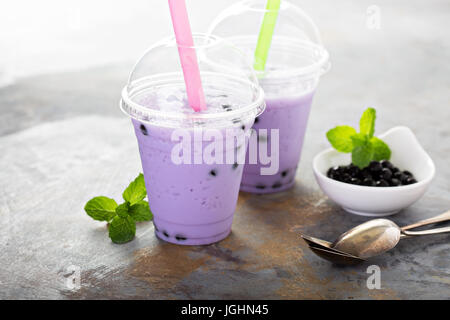 Berry Bubble tea Stockfoto