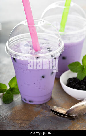 Berry Bubble tea Stockfoto