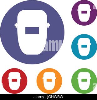 Maske Symbole Schweißgerät Stock Vektor