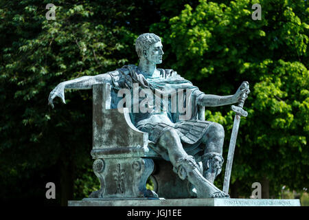 Statue von Konstantin dem großen (Philip Jackson, Künstler), York, Yorkshire, England, Vereinigtes Königreich Stockfoto