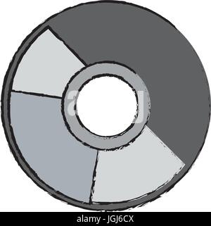 CD-Daten archivieren digital audio Stock Vektor