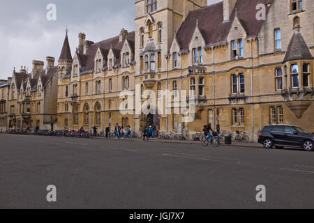 Hochschulen, Universitäten, Museen, Bibliotheken, Stadt, Türme, Kirchen, Architektur, Sitz des Lernens, Oxford, Oxfordshire, Vereinigtes Königreich, England, Großbritannien Stockfoto