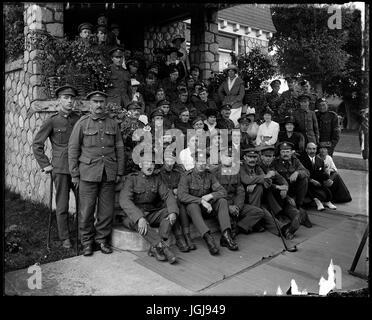 Kanada im ersten Weltkrieg - zurück Soldaten Stockfoto