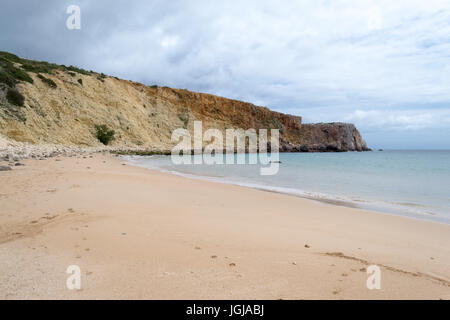 Sagres liegt an der Algarve, der westlichste Teil von kontinentalem Portugal Stockfoto