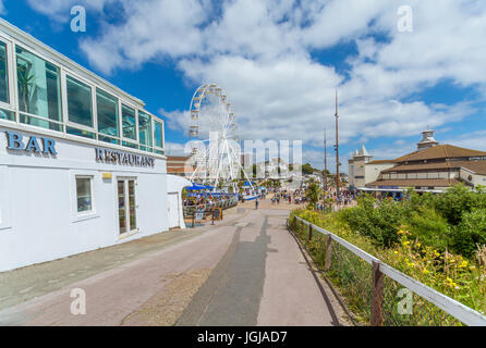 Ansicht der Bournemouth-Rad in der Nähe der Pier Stockfoto