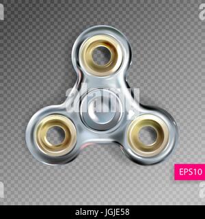 zappeln Sie Finger Hand Spinner antistress Spielzeug Stock Vektor
