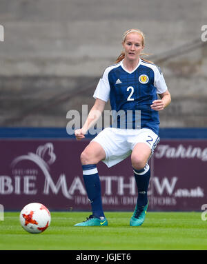 Schottlands Vaila Barsley während der International Challenge Match bei Starks Park, Kirkcaldy. PRESSEVERBAND Foto. Bild Datum: Freitag, 7. Juli 2017. Vgl. PA Geschichte Fußball Schottland Frauen. Bildnachweis sollte lauten: Ian Rutherford/PA Wire. Einschränkungen: Verwendung Beschränkungen unterworfen. Nur zur redaktionellen Verwendung. Gewerbliche Nutzung nur mit vorheriger schriftlicher Zustimmung des Scottish FA. Stockfoto