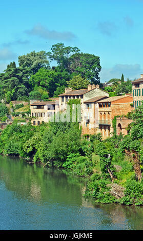 Der Fluss Tarn, Albi, Occitanie, Frankreich Stockfoto
