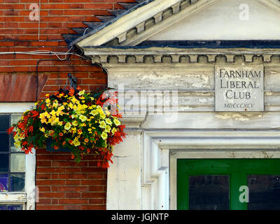 Farnham, Großbritannien. 7. Juli 2017. RHS Britain in Bloom 2017 Wettbewerb findet in Farnham in Surrey. Freitag, 7. Juli 2017. Foto: Credit: Lindsay Constable/Alamy Live-Nachrichten Stockfoto