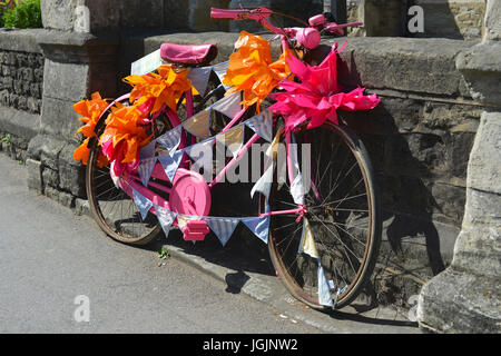 Farnham, Großbritannien. 7. Juli 2017. RHS Britain in Bloom 2017 Wettbewerb findet in Farnham in Surrey. Freitag, 7. Juli 2017. Foto: Credit: Lindsay Constable/Alamy Live-Nachrichten Stockfoto