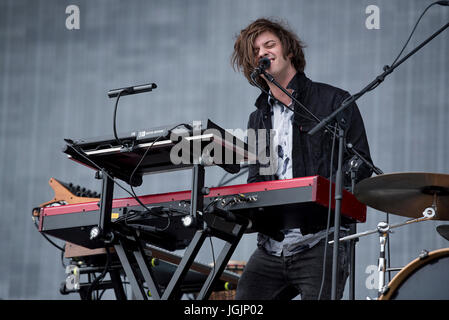 Glasgow, Vereinigtes Königreich. 7. Juli 2017. London-Grammatik durchführen auf der Hauptbühne am TRNSMT Festival 2017, Glasgow Green, Glasgow 07.07.2017 Credit: Gary Mather/Alamy Live News Stockfoto