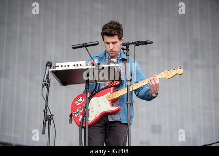 Glasgow, Vereinigtes Königreich. 7. Juli 2017. London-Grammatik durchführen auf der Hauptbühne am TRNSMT Festival 2017, Glasgow Green, Glasgow 07.07.2017 Credit: Gary Mather/Alamy Live News Stockfoto