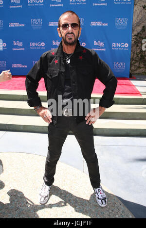 Hollywood, USA. 7. Juli 2017. Ringo Starr in der Ringo Starr #PeaceAndLove Salute Geburtstagsfeier bei Capitol Records Tower in Los Angeles am 7. Juli 2017. Bildnachweis: Faye lernen/Medien Punch/Alamy Live-Nachrichten Stockfoto