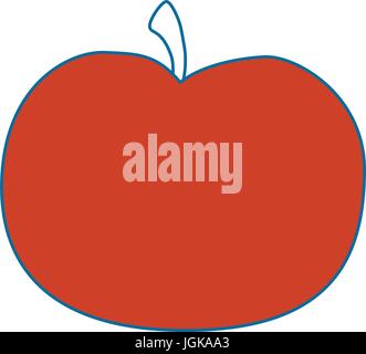 Tomaten Scheibe Cartoon Ikone Vektor Illustration Grafik-design Stock Vektor