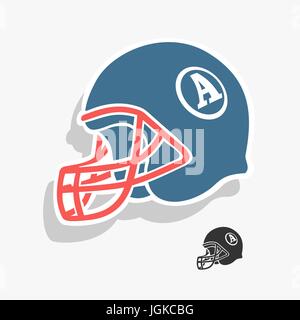 Helm-American-Football-Vektor-Illustration Stock Vektor