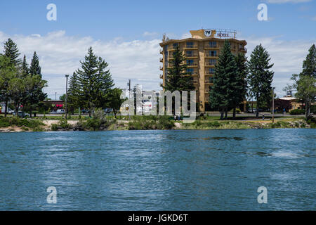 Rodeway Inn am Snake River. Idaho Falls, Idaho Stockfoto