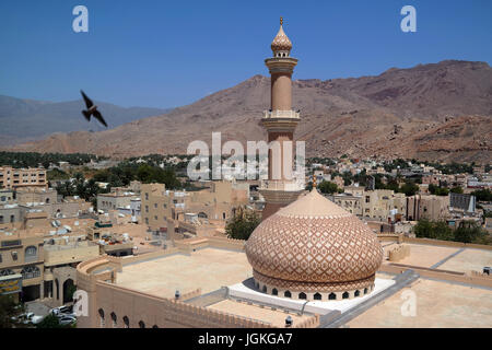 Nizwa Moschee aus dem Fort Nizwa, Oman Stockfoto