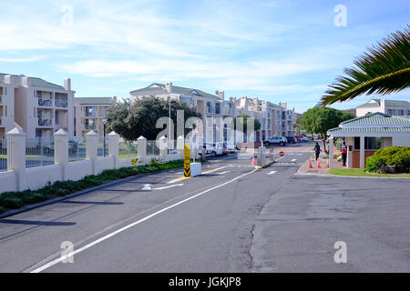 Cape Town, Südafrika. Gated Community von Luxus-Unterkunft. Stockfoto