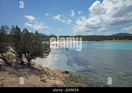 Golfo Aranci, Sardinien. Strand Cala Sabina Stockfoto