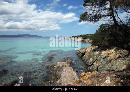 Golfo Aranci, Sardinien. Strand Cala Sabina Stockfoto