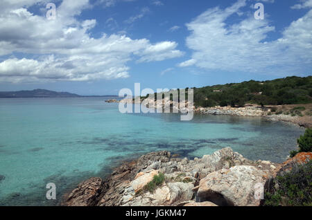 Golfo Aranci, Sardinien. Strand Cala Sabina Stockfoto